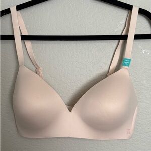 NWT Tommy John Peachskin Second Skin Lightly Lined Wireless Convertible Bra,34DD